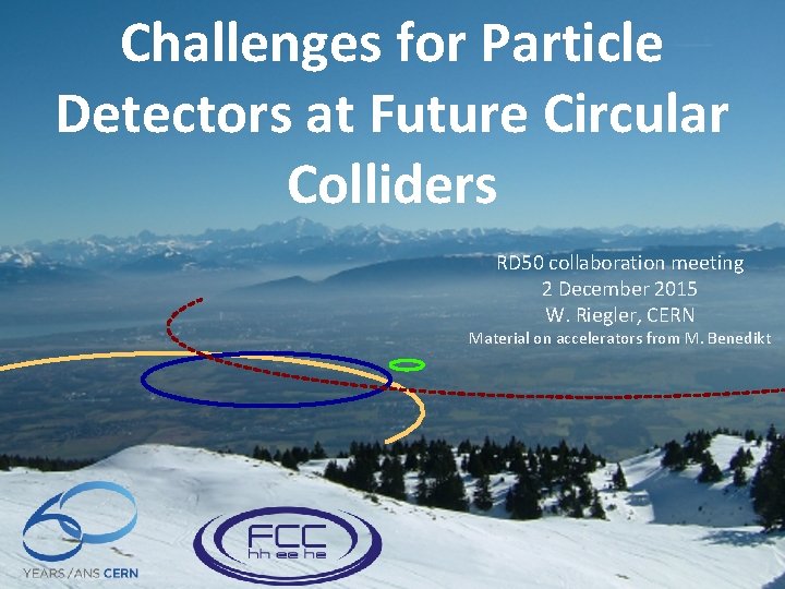 Challenges for Particle Detectors at Future Circular Colliders RD 50 collaboration meeting 2 December