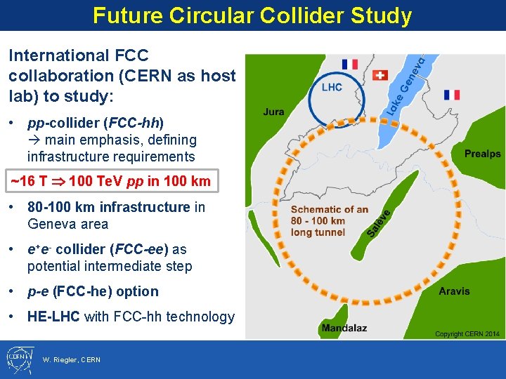 Future Circular Collider Study International FCC collaboration (CERN as host lab) to study: •