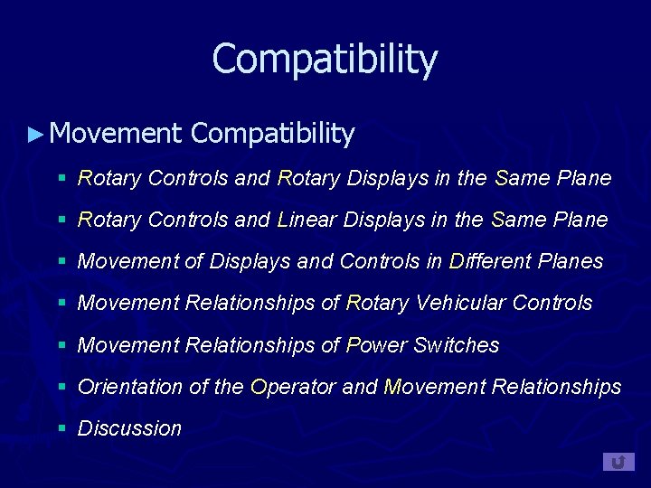 Compatibility ► Movement Compatibility § Rotary Controls and Rotary Displays in the Same Plane