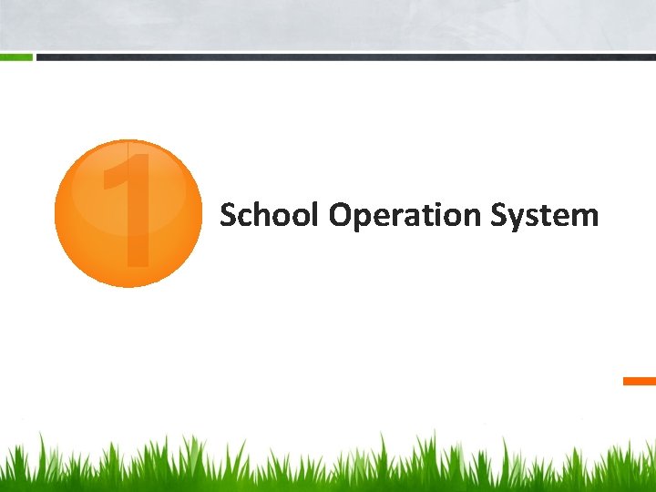 1 School Operation System 1 School Operation System