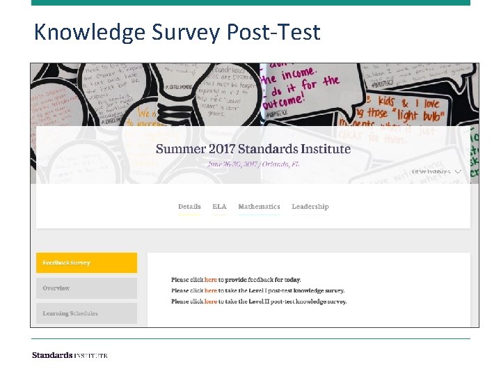 Knowledge Survey Post-Test 