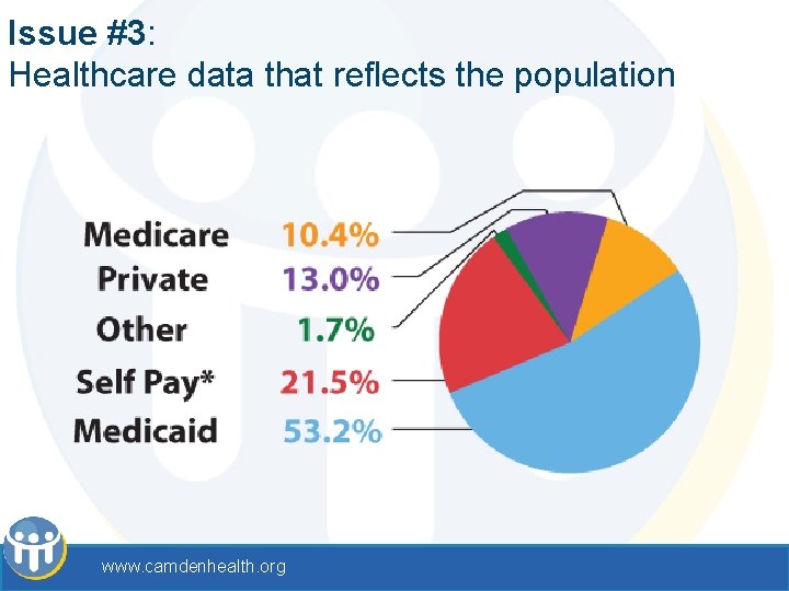 Issue #3: Healthcare data that reflects the population www. camdenhealth. org 