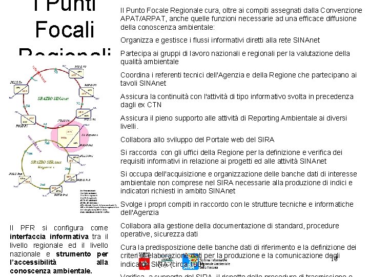 I Punti Focali Regionali Il Punto Focale Regionale cura, oltre ai compiti assegnati dalla