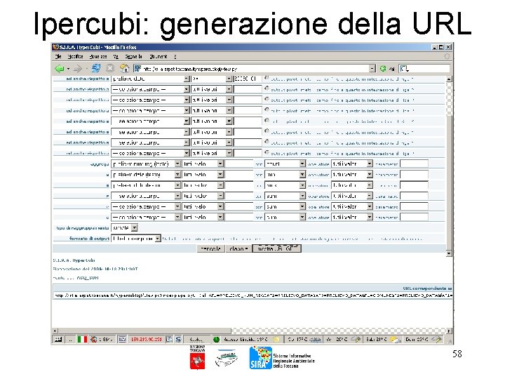 Ipercubi: generazione della URL 58 