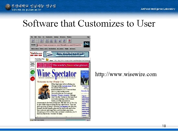 Software that Customizes to User http: //www. wisewire. com 18 