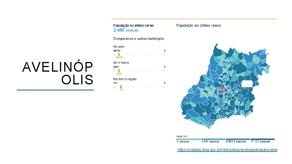 AVELINÓP OLIS https: //cidades. ibge. gov. br/v 4/brasil/go/avelinopolis/panorama ACESSO A FORMAÇÃO INICIAL E CONTINUADA