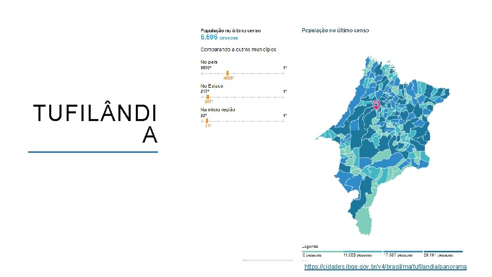 TUFIL NDI A https: //cidades. ibge. gov. br/v 4/brasil/ma/tufilandia/panorama ACESSO A FORMAÇÃO INICIAL E