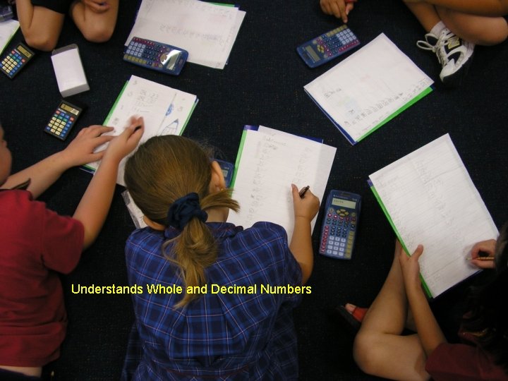 Understands Whole and Decimal Numbers 