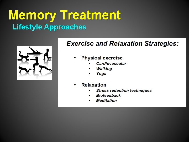 Memory Treatment Lifestyle Approaches 