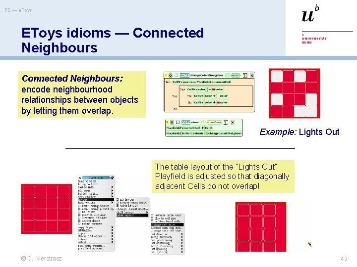 PS — e. Toys EToys idioms — Connected Neighbours: encode neighbourhood relationships between objects