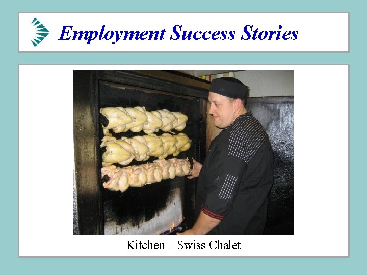 Employment Success Stories Kitchen – Swiss Chalet Employment Success Stories Kitchen – Swiss Chalet