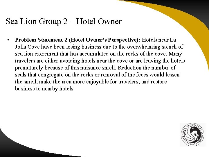 Sea Lion Group 2 – Hotel Owner • Problem Statement 2 (Hotel Owner's Perspective):