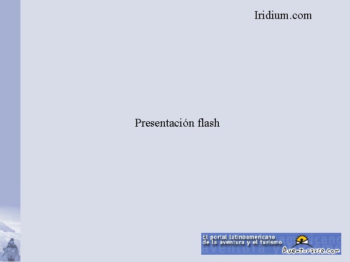Iridium. com Presentación flash 