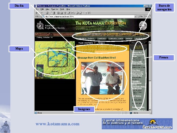 Día día Barra de navegación Mapa Prensa Imágenes www. kotamama. com 