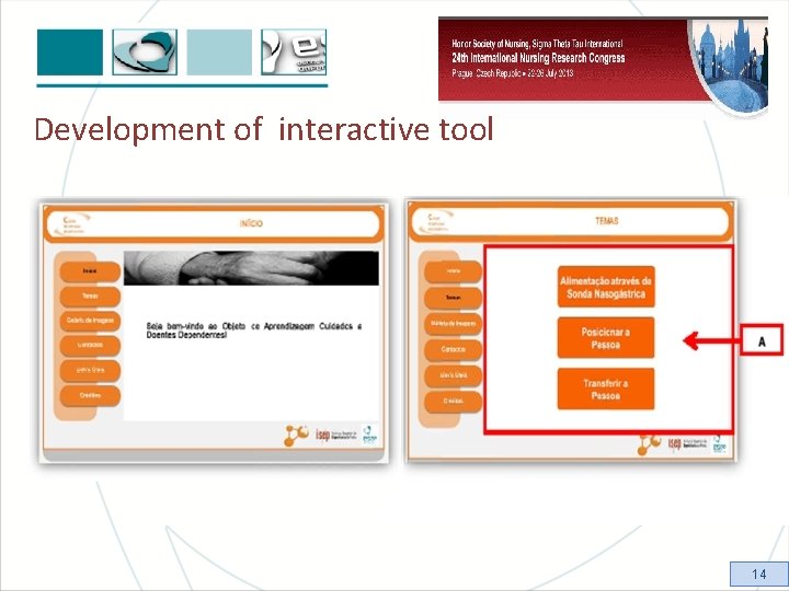 Development of interactive tool 14 