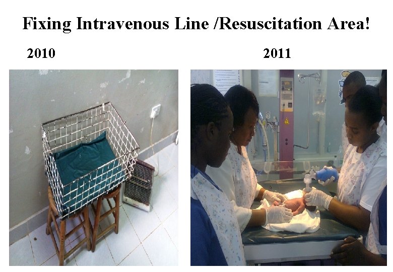 Fixing Intravenous Line /Resuscitation Area! 2010 2011 16 