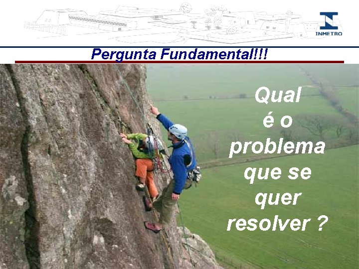 Pergunta Fundamental!!! Qual é o problema que se quer resolver ? 