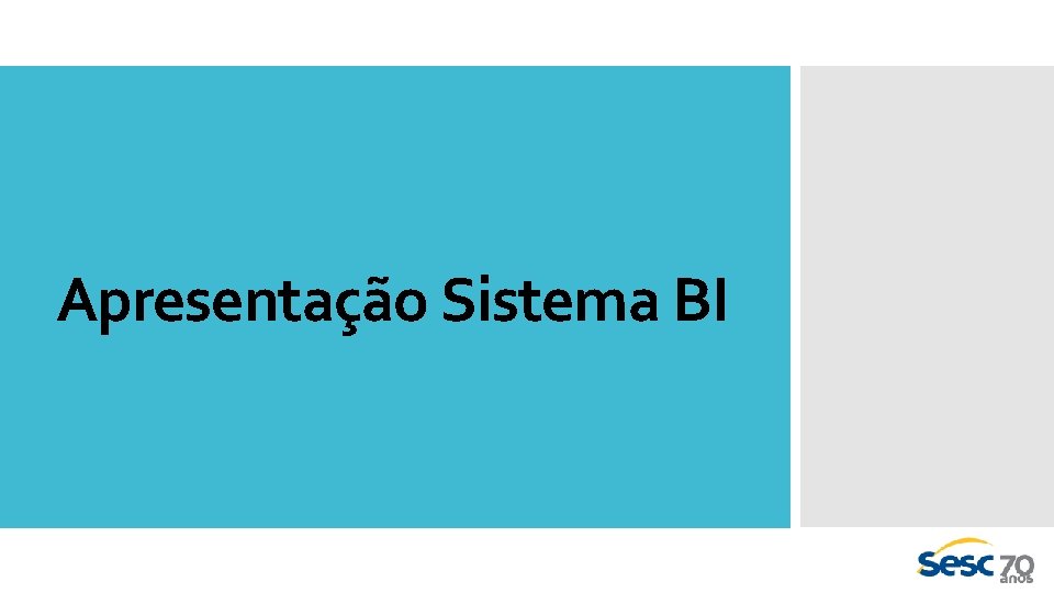 Apresentação Sistema BI 