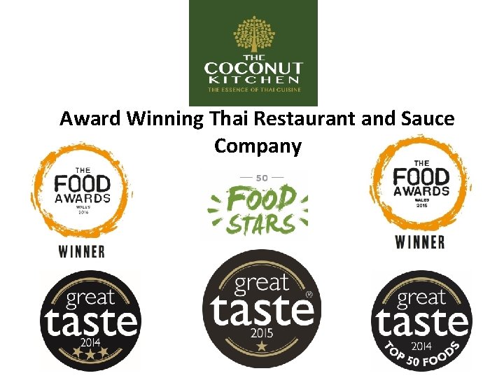 Award Winning Thai Restaurant and Sauce Company 