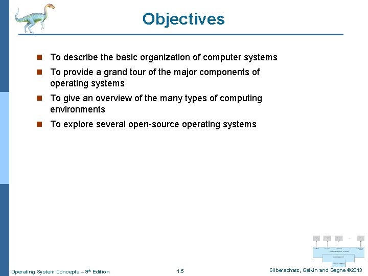 Objectives n To describe the basic organization of computer systems n To provide a