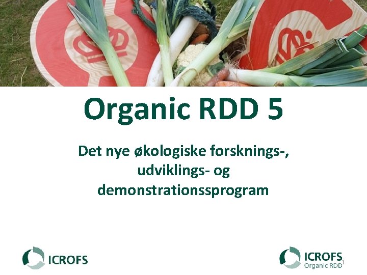 Organic RDD 5 Det nye økologiske forsknings-, udviklings- og demonstrationssprogram 1 