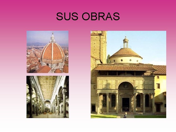 SUS OBRAS 