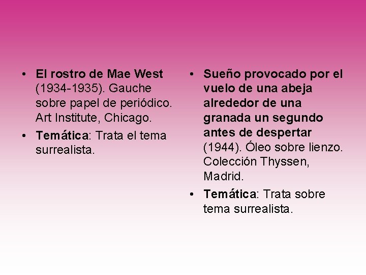  • El rostro de Mae West (1934 -1935). Gauche sobre papel de periódico.