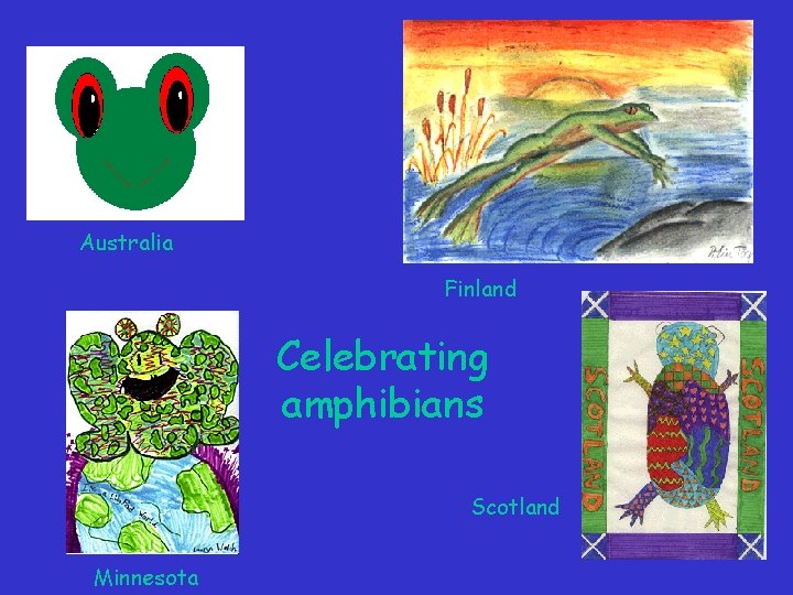 Australia Finland Celebrating amphibians Scotland Minnesota Australia Finland Celebrating amphibians Scotland Minnesota