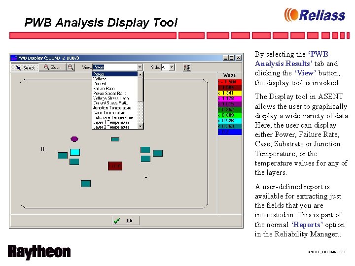 PWB Analysis Display Tool By selecting the ‘PWB Analysis Results’ tab and clicking the