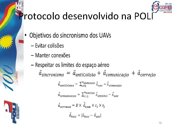 Protocolo desenvolvido na POLI • 16 