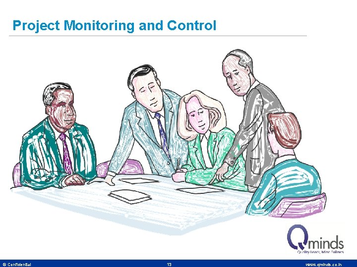 Project Monitoring and Control © Confidential 13 www. qminds. co. in 