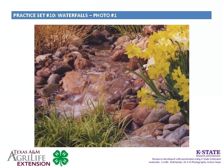 PRACTICE SET #10: WATERFALLS – PHOTO #1 
