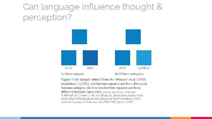 Can language influence thought & perception? 