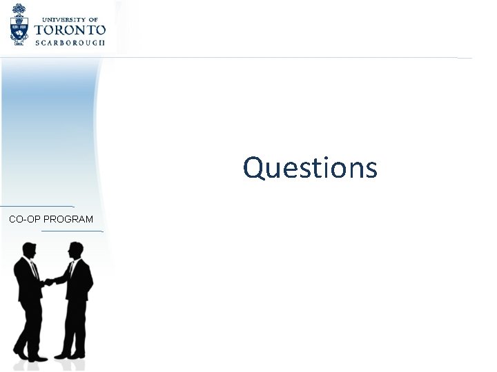  CO-OP PROGRAM Questions 