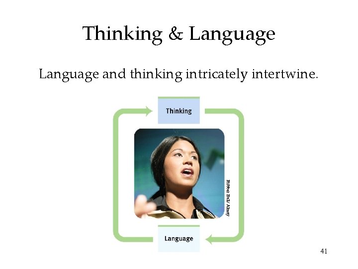 Thinking & Language and thinking intricately intertwine. Rubber Ball/ Almay 41 