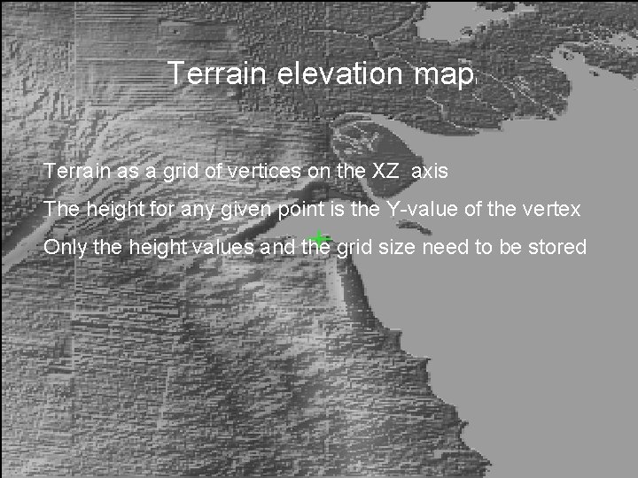 Terrain elevation map l Terrain as a grid of vertices on the XZ axis