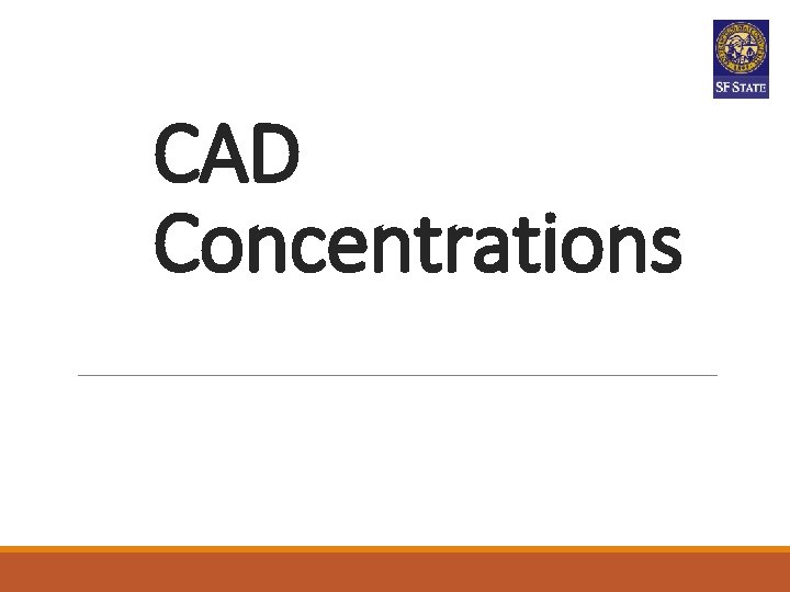 CAD Concentrations CAD Concentrations