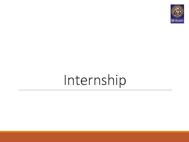 Internship Internship