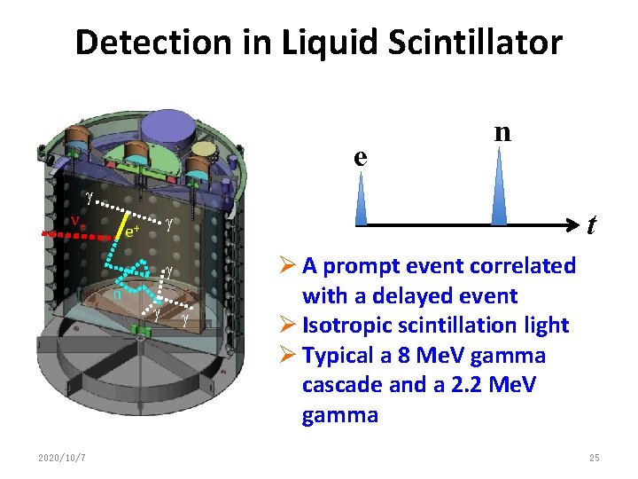 Detection in Liquid Scintillator e n e t e+ n 2020/10/7 Ø A prompt