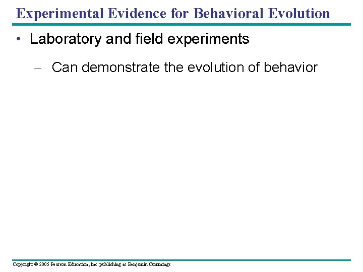 Chapter 51 Behavioral Ecology Power Point Lectures for
