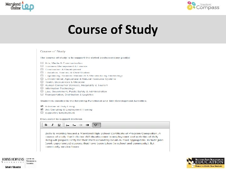 Course of Study 