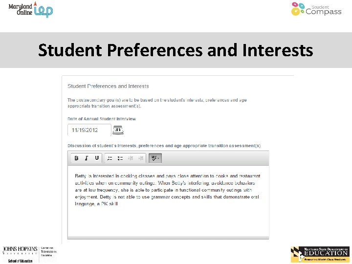 Student Preferences and Interests 