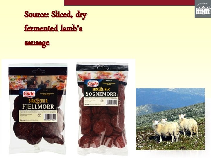 Source: Sliced, dry fermented lamb’s sausage 