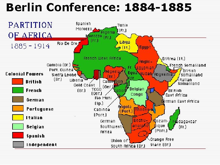Berlin Conference: 1884 -1885 