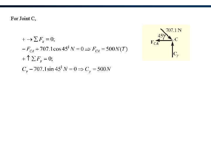 For Joint C, 