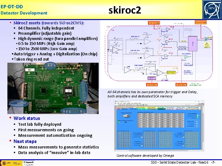 EP-DT-DD Detector Development skiroc 2 • Skiroc 2 assets (towards Skiroc 2 CMS): §