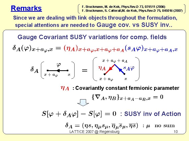 Remarks F. Bruckmann, M. de Kok, Phys. Rev. D 73, 074511 (2006) F. Bruckmann,