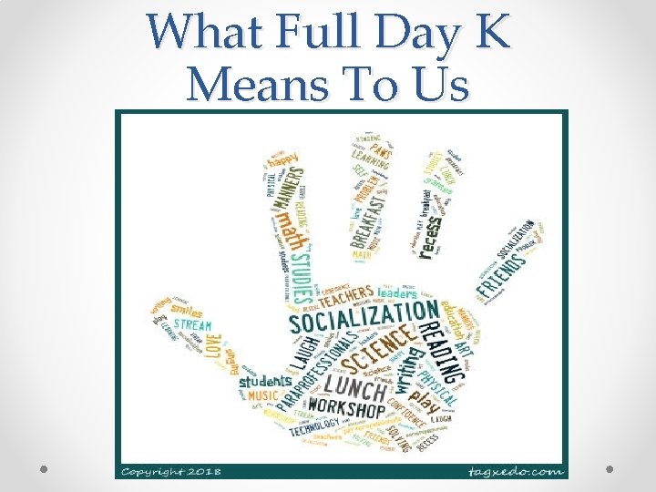 What Full Day K Means To Us 