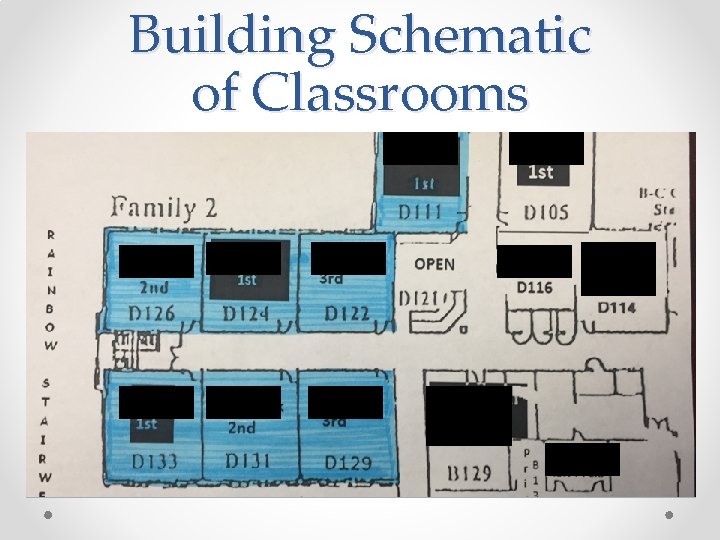 Building Schematic of Classrooms 