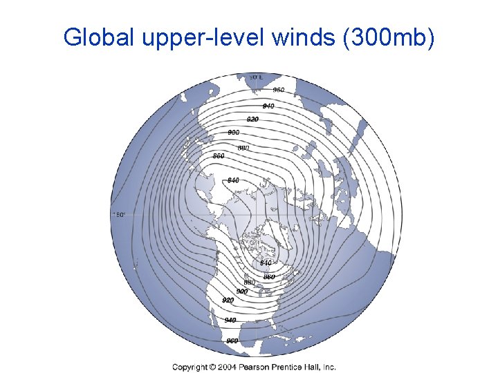 Global upper-level winds (300 mb) Global upper-level winds (300 mb)
